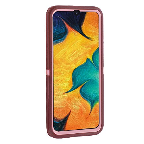 Co-Goldguard Case for Samsung Galaxy A20 / A30 Heavy Duty Cover [NO Screen Protector] 3 in 1 Hard Shockproof Drop-Proof Shell,Purple