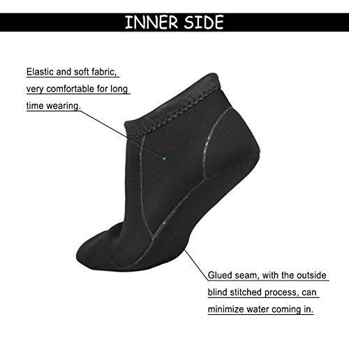 image for NeopSkin Neoprene Socks 3mm Beach Volleyball Sand Soccer Socks Water B