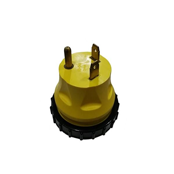Parkworld-691722-Shore-Power-Adapter-RV-30A-TT-30P-male-to-Marine-50A-SS2-50R-female-two-hots-bridged-with-locking-ring