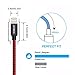 JAHMAI iPhone Charger, 3Pack 6Feet Nylon Braided Lightning to USB cable High Speed Charging Cord Cell Phones Connector Power Cables for iPhone X / 8 / 7 / Plus /6S/6/5S/5C/5/ES/iPad/iPod (Red)