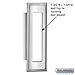 Salsbury Industries 4085C Mail Slot, Vertical/Chrome Finish