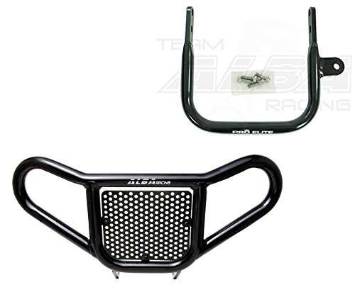 Deluxe Yamaha Raptor 660 (2001-2005) Black Front Bumper Bundle with Matching Rear Grab Bar Bumper