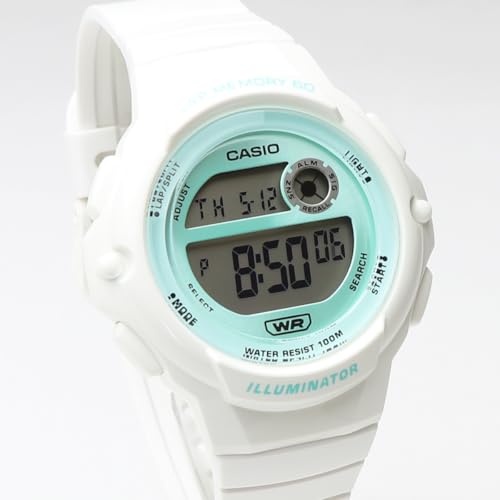 CASIO LWS-1200H Sports Gear, Cheap Casio Running, Jogging, Sports, 60 Lap Memory, Waterproof, Lightweight (White/Blue) [Parallel Import]