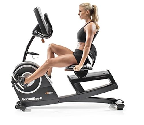NordicTrack Commercial VR21 Smart Recumbent Exercise Bike with 25