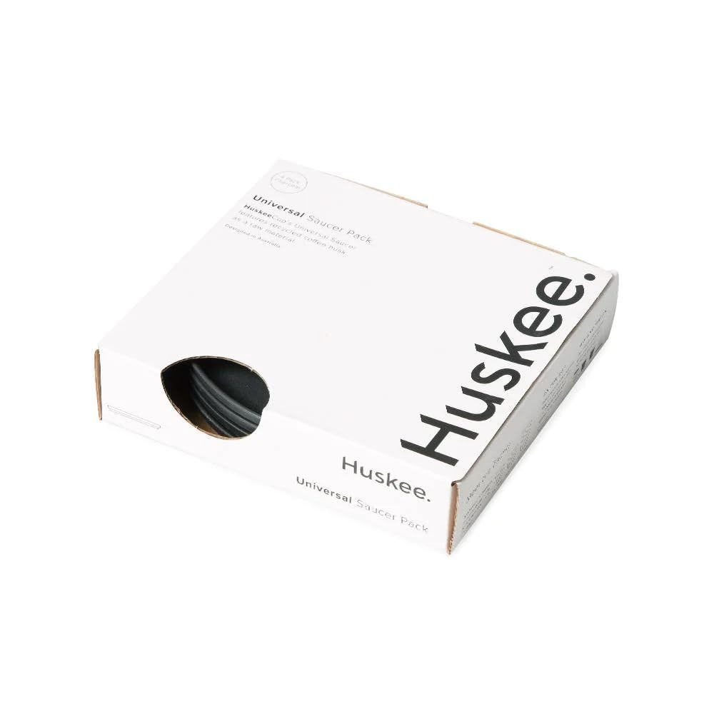 4 x Huskee Cup Universal Saucers (Charcoal)