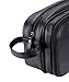 WODISON Large Capacity PU Leather Travel Toiletry Bag Dopp Kit for Men Black