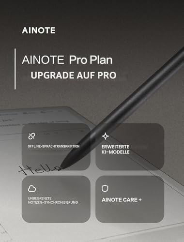 iFLYTEK AINOTE 2, 10.65" Paper-Tablet, KI-Notiztablett für Meetings, ultradünn 4,2 mm, digitales Notizbuch mit Sprache-zu-Text, 16-Sprachen-Transkription, Handschrift-zu-Text (inkl. Stift)