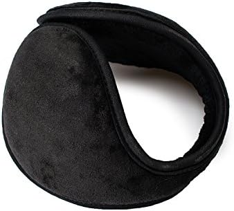 FAMY Ear Warmer Unisex Classic Fleece Earmuffs Winter Accessory Outdoor EarMuffs (Black)