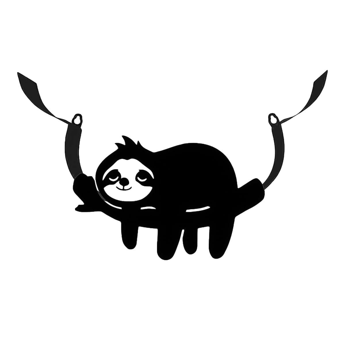 Hsthe Sea Sloth Metal Toilet Paper Roll Holder, Black Animal Style Toilet Tissue Holder,Toilet Tissue Storage Container for Bathroom,Home,Toilet