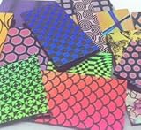 Deluxe Premium 100% Patterned Thin Dichroic On Black & Clear Glass Pieces - 90COE