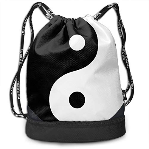 GLSEY Bag Unisex Chinese Tai Chi Symbol Multifunctional Drawstring Sackpack Casual Outdoor Daypack