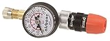 EyezOff EZ618A Tire Pressure Gauge 160 PSI, Reversible Valve (Presta/Schrader) Flow-Thru Inflatable Model