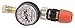 EyezOff EZ618A Tire Pressure Gauge 160 PSI, Reversible Valve (Presta/Schrader) Flow-Thru Inflatable Model
