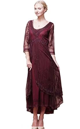 Amazon.com: Nataya Womens Downton Abbey Tea Party Gown