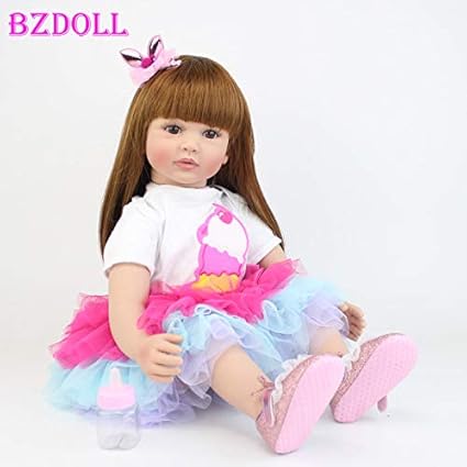 Amazon Com 60cm Silicone Reborn Baby Doll Toys For Girl Exquisite