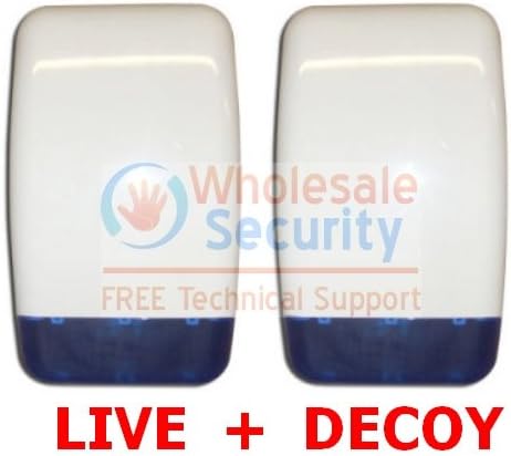 Intruder Burglar Alarm Live Bell Box Siren and Decoy Dummy Bell Box Set for Wired Systems by Wholesale Security