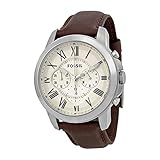 Fossil Grant - FS4735IE Eggshell/Brown One Size