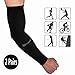 DoSmart Black Silk UV-Protection Unisex Cooling Arm Sleeves For Outdoor Sports (Driving/Riding/Basketball/Hiking/Golf)(2 Pairs)