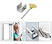 Adjustable Sliding Window Locks Stops Security Door Lock Stopper with Key 4 Set