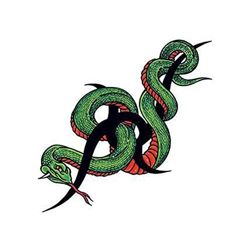Tribal snake temporary tattoo Snakes Fake removable
