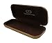 MyEyeglassCase Hard Eyeglass Case for women medium clam shell holder for glasses and small sunglasses w/Cloth (AS126 Metallic Bronze)