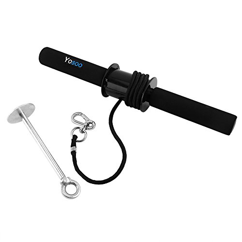 Wrist Roller Curler Curl Grip Gym Exerciser Trainer Forearm Strengthener Portable Heavy Arm Training Max Load 8.5kg/20pound for Body Builders Athletes