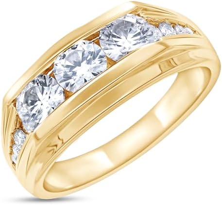 Amazon.com: AFFY Round Cut White Natural Diamond His and Hers