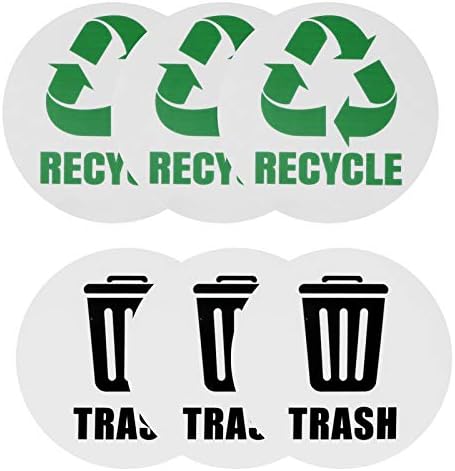 Waterproof Dustbin Sticker Recycle Decal Trash Decal for Cans Garbage ...
