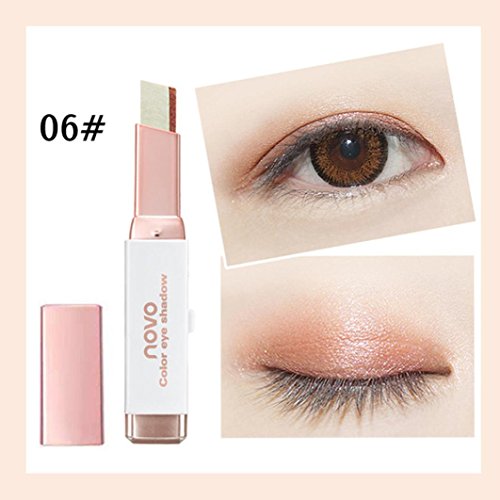 Nibito New Gradient Two-Color Eye Shadow Stick Shimmer Palette Eye Cream Pen (F)