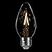 LIGHTSTORY E26 LED Decorative Bulb F15, 2700K Non-Dimmable 1.8W/25W Candle Base LED Candelabra Bulb