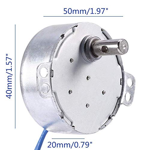 Electric Synchron Motor Synchronous Synchron Motor turntable Motor Cup Turner Motor 110V 100-127VAC 50/60 Hz 4W 5-6RPM/MIN CCW/CW Direction for Hand-Made,School Project,Model or Guide (8PCS/5-6RPM)