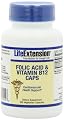 Life Extension Folic Acid + B12 Capsules, 200-Count