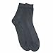 iiniim Men's 3 Pairs Sheer Ultra thin Breathable Silk Summer Dress Socks Crew Socks Charcoal Grey (Mid-Calf) One Size