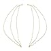Indian Bollywood Handmade Golden Pearl Made Light Sahara Kaan Chain For Heavy earrings Jewelry