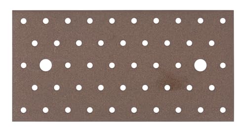 Alberts 822361 DURAVIS® Lochplatte | rostbraun duplexbeschichtet | Größe 200 x 100 x 2 mm | 25er Set