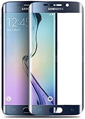 Tingtong Full Coverage Edge-to-Edge 5D Tempered Glass Screen Protector for Samsung Galaxy S6 Edge (Black)