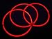 Glow Sticks Bulk Wholesale Necklaces, 100 22” Red Glow Stick Necklaces. Bright Color, Glow 8-12 Hrs, Connector Pre-Attached, Sturdy Packaging, GlowWithUs Brand