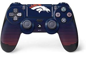 Skinit Decal Gaming Skin Compatible with PS4 Controller - Officially Licensed NFL Denver Broncos Breakaway Design