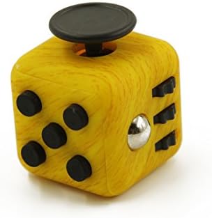 FC USA Cube-Fidget Grey Toys-6 sided fidget toys for adhd- practical fidget toys for adults or kids- Relieves Anxiety, Stress, Boredom- Includes E-Book-How to Focus and Fidget Less (Gold)