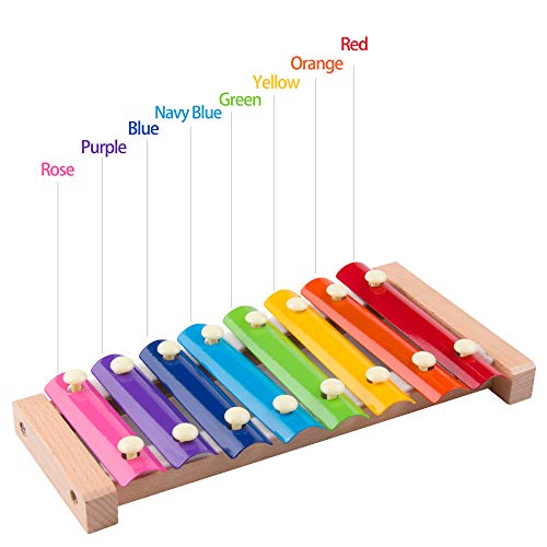 3 Xylophone+Childrens+Initiation+Wooden+Mallets