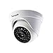 Sumpple Wired/Wireless Wi-Fi 720P Indoor Ip Video Dome Camera, Network Security Camera, Night Vision, Motion Detection, Video Record for Home, Office, Business, Support iOS, Android or PC White