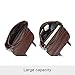 Zebella Vintage Pu Leather Briefcase Shoulder Business Laptop Messenger Bags Tote for Men - Brown