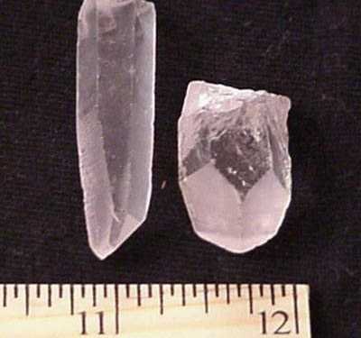 2 Clear+Quartz+Points+Grade+10pcs