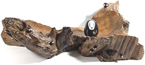 Spirited Away No Face Figure doll Unique TEAK WOOD Tray 26