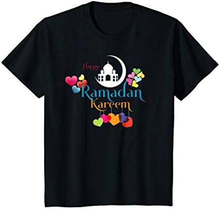 Kids Happy Ramadan Kareem 2018 T-shirt 8 Black