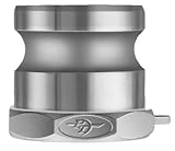 PT Coupling Basic Standard Series 15A Aluminum Cam and Groove Hose Fitting, A-Adapter, 1-1/2