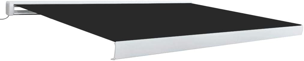 vidaXL Kassettenmarkise Motorisiert Gelenkarmmarkise Markise Vollkassettenmarkise Sonnenschutz Garten Terrasse Balkon 400x300cm Anthrazit