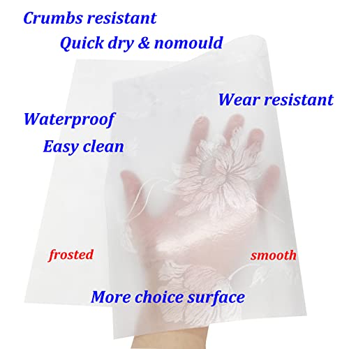 Thick Waterproof Placemats Wipe Clean Plastic Placemats Set of 4 Placemat for Dining Room Table