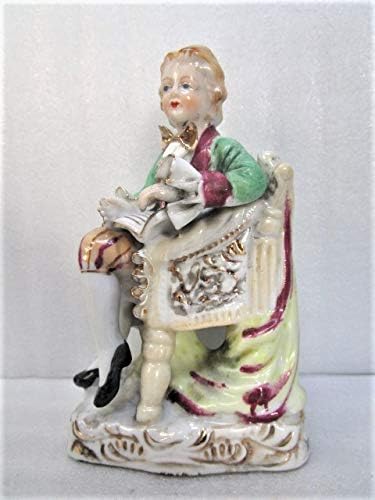 Amazon 瀬戸ノベルティ 元見本 昭和初期アンティーク 板レース人形 王子の読書 コレクション アニメ 萌えグッズ 通販