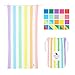 Dock & Bay Pastel Rainbow Striped Beach Towel - Summer - Unicorn Waves - Large (160x80cm, 63x31)